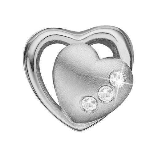 Christina sølv 2-Hearts Hjerte i hjerte med 3 topaser, model 623-S05 køb det billigst hos Guldsmykket.dk her